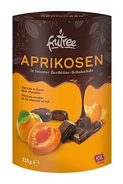 Aprikosen entsteint in Zartbitterschokolade 125 g