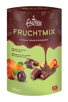 Fruchtmix in Vollmilch-Schokolade 125 g