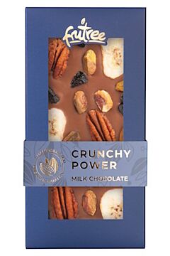 CRUNCHY POWER | Mliečna čokoláda 125 g | FruTree