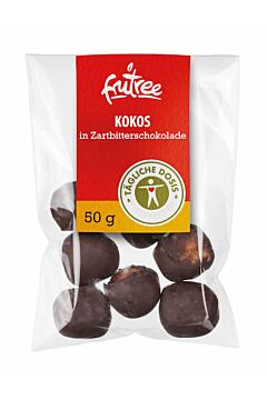 Kokos in Zartbitterschokolade 50 g | 5 Stück